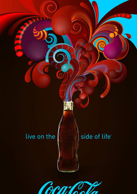 缤纷无极限!14款可口可乐广告海报设计